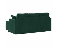 Sofa Tamsiai žalia 178 x 134 x 80 cm Aksomas