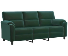 Sofa Tamsiai žalia 214 x 85 x 93 cm Aksomas