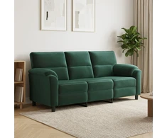 Sofa Tamsiai žalia 214 x 85 x 93 cm Aksomas
