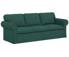 Sofa Tamsiai žalia 215 x 82 x 80 cm Metalas