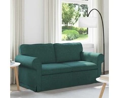 Sofa Tamsiai žalia 215 x 82 x 80 cm Metalas