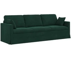Sofa Tamsiai žalia 228 x 78 x 80 cm Aksomas