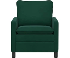 Sofa Tamsiai žalia 76 x 81 x 87,5 cm Aksomas