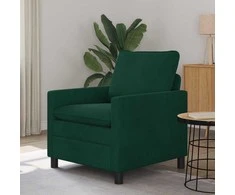 Sofa Tamsiai žalia 76 x 81 x 87,5 cm Aksomas