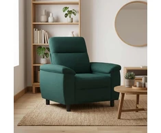 Sofa Tamsiai žalia 95 x 90 x 95 cm Audinys