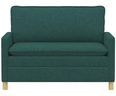 Sofa 2 vietos Tamsiai žalia 126 x 81 x 87,5 cm Audinys