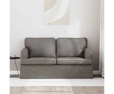 Sofa Taupe 142 x 80 x 85 cm Metalas