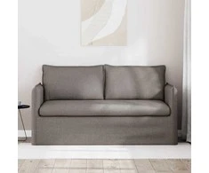 Sofa Taupe 195 x 82 x 85 cm Metalas