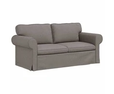 Sofa Taupe 215 x 82 x 80 cm Metalas