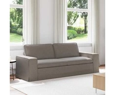 Sofa Taupe 222 x 80 x 82 cm Metalas