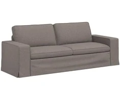 Sofa Taupe 222 x 80 x 82 cm Metalas