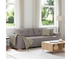 3-Vietis Sofa Taupe 220 cm audinys