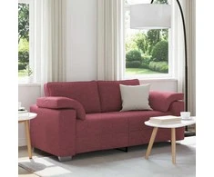 Dvivietė sofa Vyno raudona 180 cm audinys
