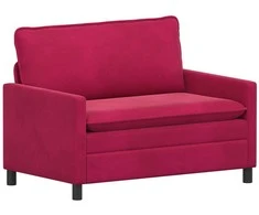 Sofa Vyno raudona 126 x 81 x 87,5 cm Aksomas