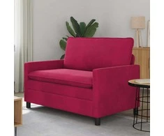 Sofa Vyno raudona 126 x 81 x 87,5 cm Aksomas