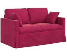 Sofa Vyno raudona 138 x 78 x 80 cm Aksomas
