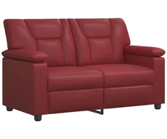 Sofa Vyno raudona 151 x 85 x 93 cm Dirbtinė oda