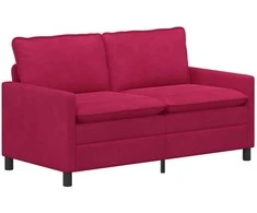 Sofa Vyno raudona 156 x 81 x 87,5 cm Aksomas