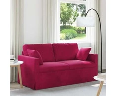 Sofa Vyno raudona 158 x 78 x 80 cm Aksomas