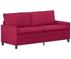 Sofa Vyno raudona 196 x 81 x 87,5 cm Aksomas
