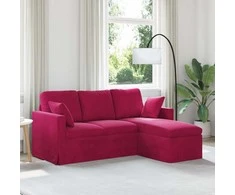 Sofa Vyno raudona 178 x 134 x 80 cm Aksomas