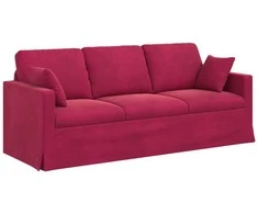 Sofa Vyno raudona 198 x 78 x 80 cm Aksomas