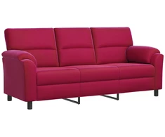 Sofa Vyno raudona 214 x 85 x 93 cm Aksomas