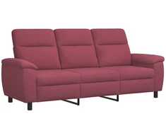 Sofa Vyno raudona 214 x 90 x 95 cm Audinys