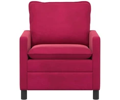 Sofa Vyno raudona 76 x 81 x 87,5 cm Aksomas