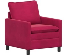 Sofa Vyno raudona 76 x 81 x 87,5 cm Aksomas