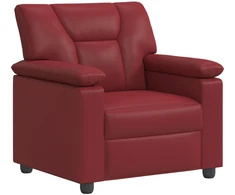 Sofa Vyno raudona 91 x 85 x 93 cm Dirbtinė oda