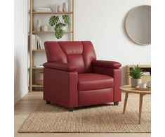 Sofa Vyno raudona 91 x 85 x 93 cm Dirbtinė oda