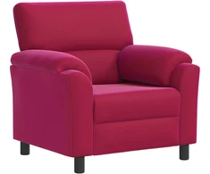 Sofa Vyno raudona 94 x 85 x 93 cm Aksomas