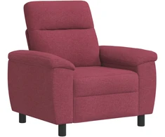 Sofa Vyno raudona 95 x 90 x 95 cm Audinys