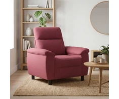 Sofa Vyno raudona 95 x 90 x 95 cm Audinys