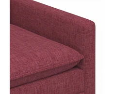 Sofa Vyno raudona 196 x 81 x 87,5 cm Audinys