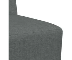 Modulinis sofa vienetas be rankų 2 pcs Tamsiai pilka