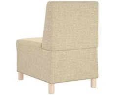Modulinis sofa vienetas be rankų 2 pcs Kreminė 55 x 74 x 82 cm