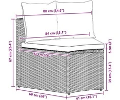 Sofa Sofos komplektas 2 vnt. Pilka