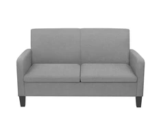 Sofa Sofos komplektas, 2vnt., audinys, šviesiai pilkos spalvos