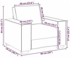 Sofa Sofos komplektas 3 vnt. Smėlio Lino mišinio audinys