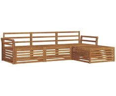 Lauko sofos komplektas Natūrali 254 x 162,5 x 73 cm