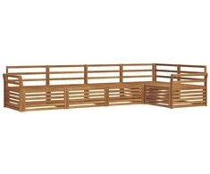 Lauko baldų komplektas Lauko sofos komplektas 5 pcs Natūrali