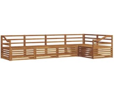 Lauko sofos komplektas 5 pcs Natūrali