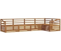 Lauko sofos komplektas 5 pcs Natūrali