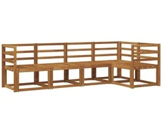Lauko sofos komplektas 5 pcs Natūrali