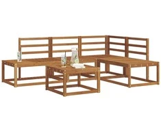 Lauko sofos komplektas 5 Vienetas Natūrali