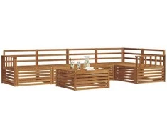 Lauko baldų komplektas Lauko sofos komplektas 6 pcs Natūrali