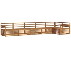 Lauko sofos komplektas 6 pcs Natūrali Kietos akacijos mediena