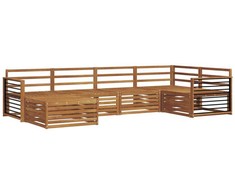 Lauko sofos komplektas 6 pcs Natūrali